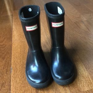 Toddler Hunter Matte Black Rain Boot